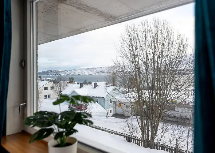 Flat With Fjord Views 公寓 特罗姆瑟